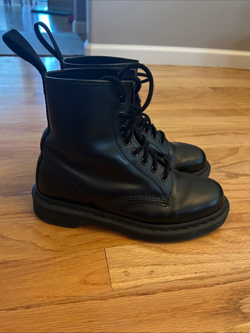 Dr. Martens Women's Black Lace-Up Leather Boots